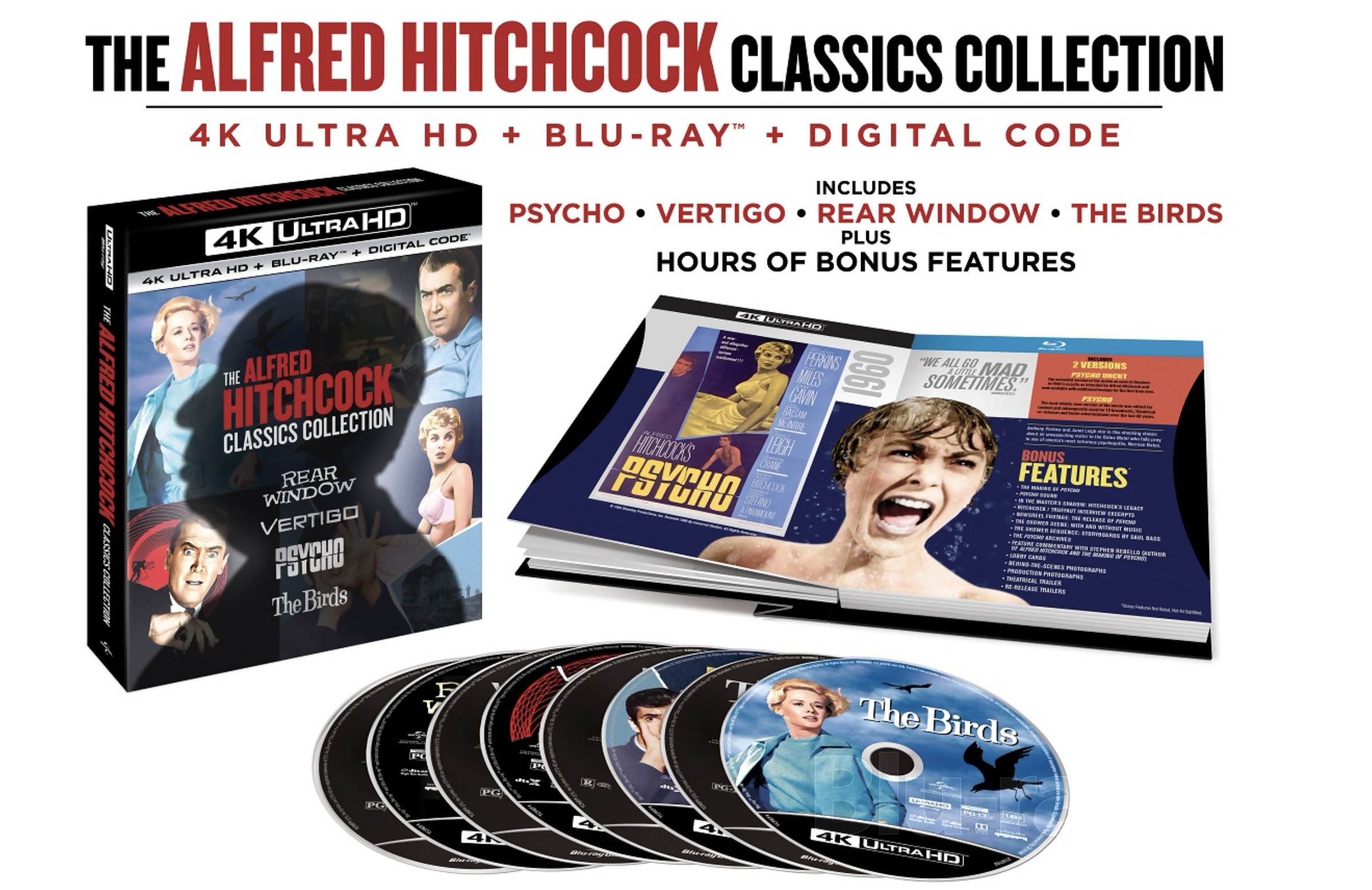 The Alfred Hitchcock Classics Collection 4K Bluray