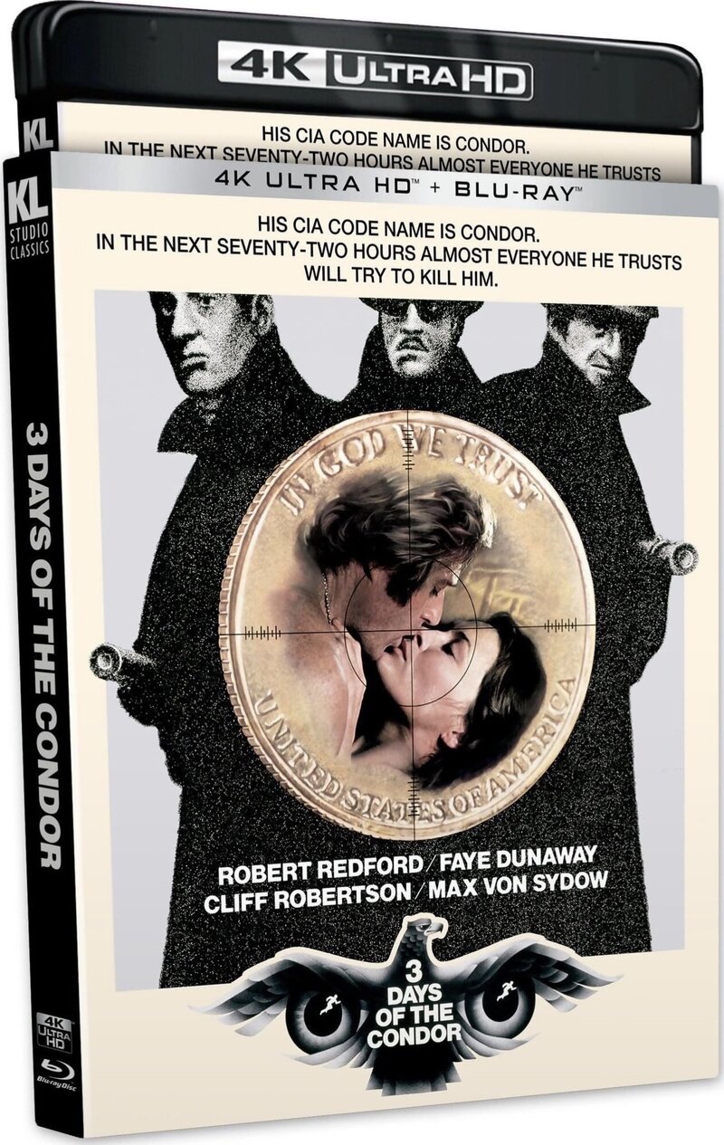 3 Days of the Condor 4K Blu ray