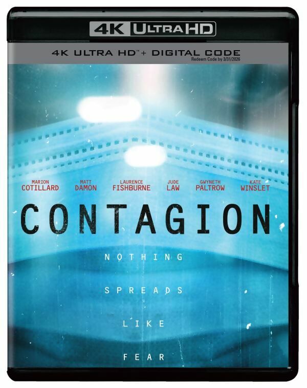 Contagion 4K Blu ray UPDATED