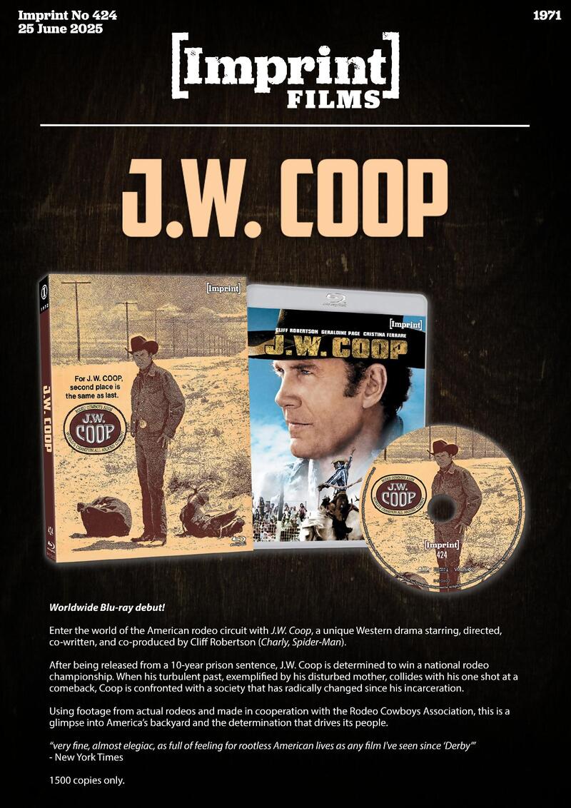 Imprint Films Announces June Releases Imprint Films Announces June Releases