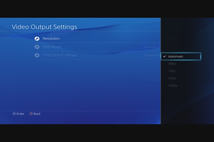 ps4 best video output settings