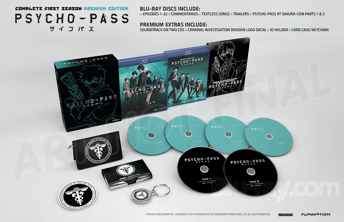 Psycho-Pass: The Complete First Season Blu-rays