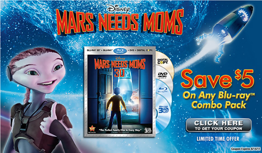 Mars Needs Moms (Blu-ray/DVD Combo)